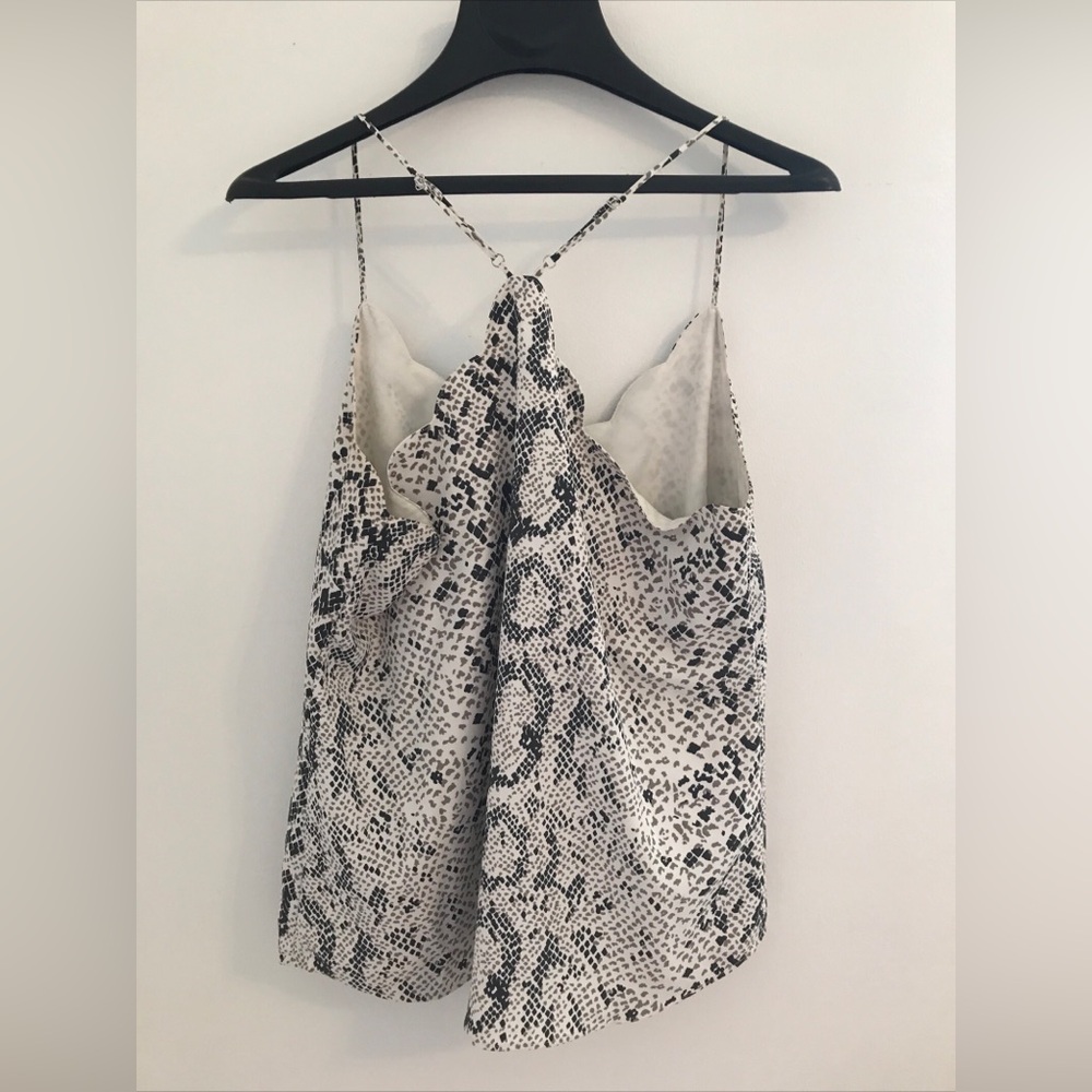 J.Crew women’s size 12 snakeskin print scalloped edge cami/camisole tank top - Picture 7 of 7